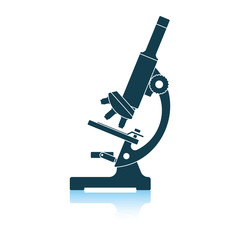 Poster - Icon of chemistry microscope