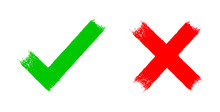  Green Tick And Red Cross