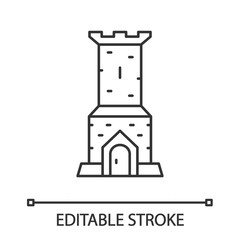 Sticker - Castle tower linear icon