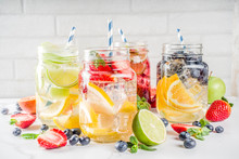 Various Fruit And Berry Lemonade
