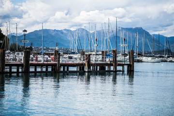 Wall Mural - Sea view of Desenzano, Lake Garda