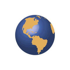 Sticker - world planet earth icon