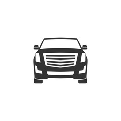 SUV car icon in simple design. Vector illustration