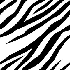 Poster - Seamless pattern with zebra stripes design for cover, wallpaper