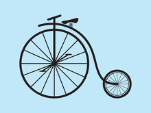 Penny Farthing Bicycle Vector
