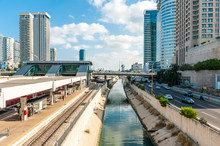Ayalon Highway And Tel Aviv Savidor Central Railway Station, Tel Aviv, Israel