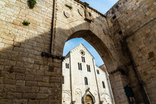 Facade Of The Minor Basilica Of San Nicolas De Bari.