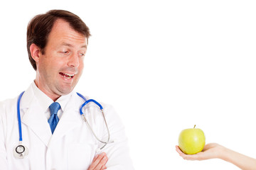 Wall Mural - An Apple a Day Keeps the Doctor Away - Medical Healthcare