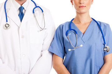 Wall Mural - Doctor and Nurse Ready for Work - Medical Healthcare