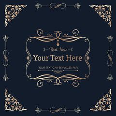 Canvas Print - Vintage ornamental banner