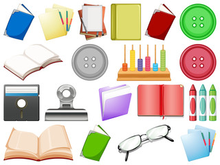 Wall Mural - set of stationary object