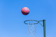 Netball Hoop Ball Blue Sky