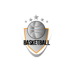 Poster - basket ball team logo icon