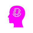 © Prosenjit Paul - digital human head, brain, technology, head, memory, creative technology mind, artificial intelligence magenta color icon