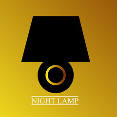 Canvas Print - lamp logo icon