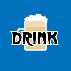 Wall Mural - drink logo icon