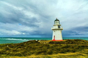 Canvas Print - Great white lighthouse Waipapa