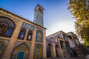 Canvas Print - Wind Tower Building, one of the buildings of famous Golestan Palace royal complex in Tehran, Iran