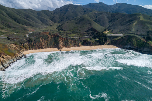 Cuadros en Lienzo Gray Whale Cove State Beach in California