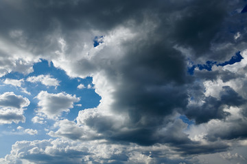 dark stormy sky with clouds