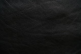 Fototapeta Desenie - Genuine black full grain leather texture