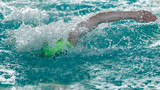 Fototapeta Łazienka - Crawl swimming competitions in the sports pool