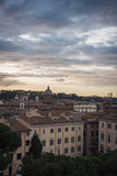 Fototapeta Paryż - Vertical landscape on the city of Rome