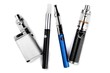 © makcoud - electronic cigarettes or vaping devices on white background