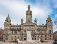 Glasgow Cenotaph War Memorial In Front Of Glasgow City Council George Square Glasgow Scotland