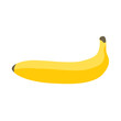 © GOLDMAN - Banana natural sweet vegetarian yellow flat icon isolated white fruit