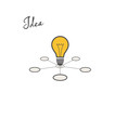 © pokki - Mind map illustration vector background with place for your comments.