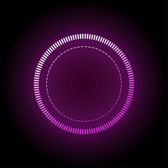 Wall Mural - circle futuristic light