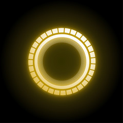 Wall Mural - circle futuristic light