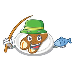 Poster - Fishing cannoli isolated with in the character