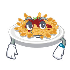 Sticker - Waiting pasta isolated with in the cartoon