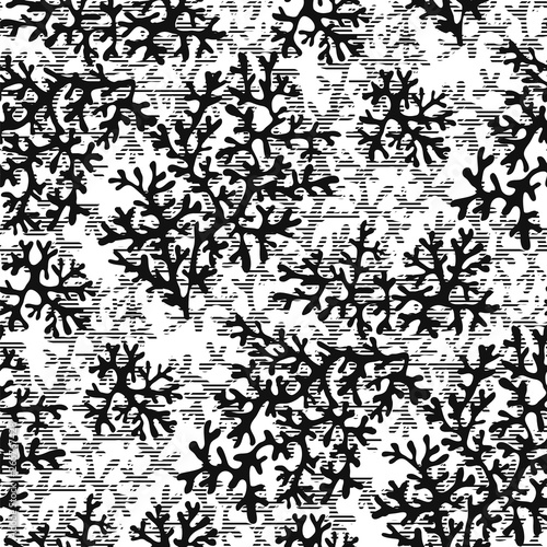 Abstract concept coral silh...