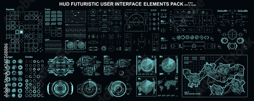 Fotografía HUD elements mega set pack