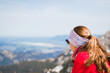 © marksn.media - Portrait einer jungen Frau die auf einem Berg in die Weite des Allgäus schaut