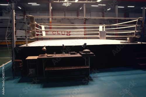 Download Empty Boxing Ring Mockup For Shooting Stock Photo Adobe Stock