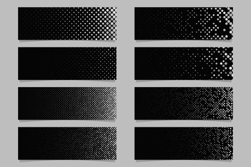 Wall Mural - circle pattern banner background set - modern vector template designs
