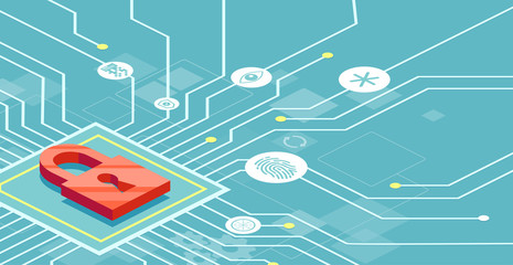 Vector safety network security concept
