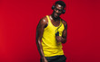 © Jacob Lund - Fit young man taking after from workout