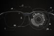 © SasinParaksa - Smart glasses, VR virtual reality, and AR augmented reality technology. Smart glasses with futuristic technology graphics