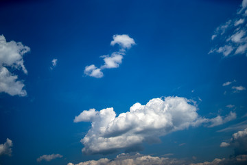 clouds in the sky with bright sun