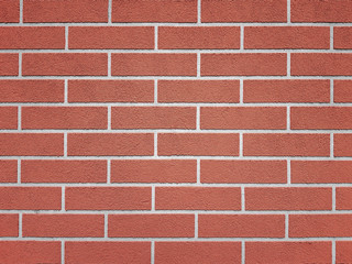 Wall Mural - Brown clean brick wall texture background.