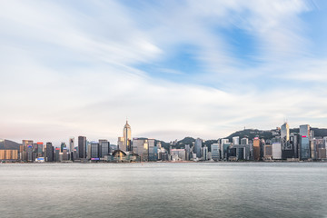 Hong Kong city buildings skyline