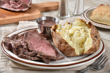 Poster - Roast beef and potato dinner