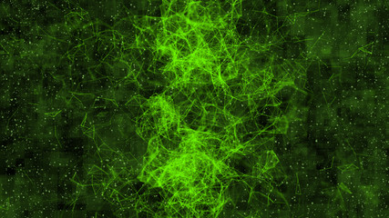 Wall Mural - abstract binary digital coding cyber space pixel light line connect background, future system progra