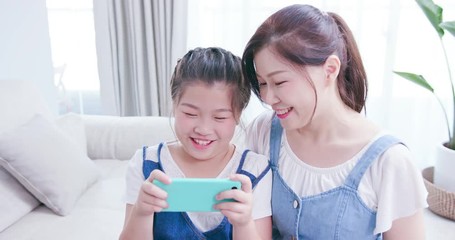 Poster - Daughter and mom use smartphone