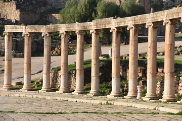 Wall Mural - Jerash Oval Plaza Column Detail 1, Jordan